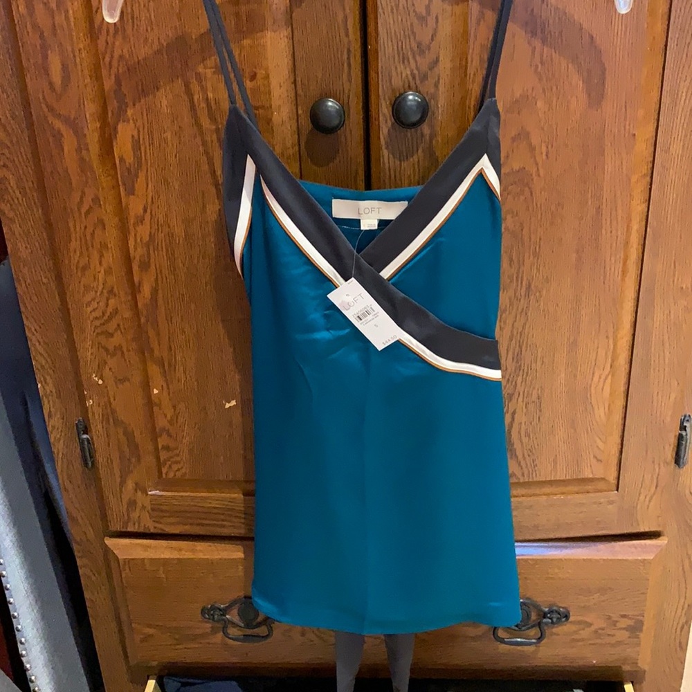 LOFT satin tank. Size small